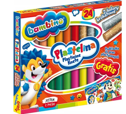 Plastelina Bambino 24 kolory