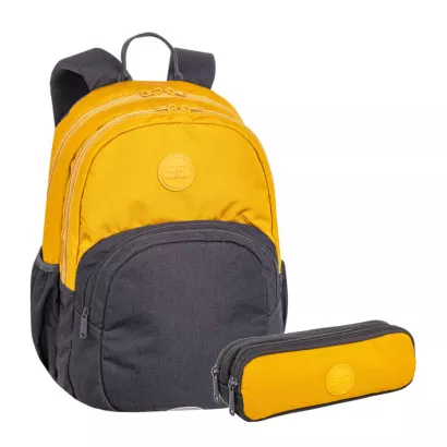 Plecak CoolPack Szkolny RIDER MUSTARD z Piórnikiem