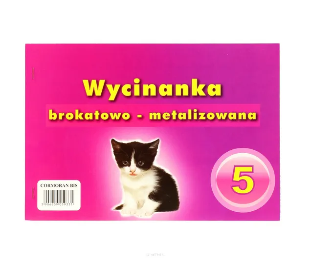 Wycinanka Brokatowo - Metalizowana 5 A4 Cormoran