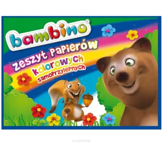 Zeszyt Papierów Kolorowych Samoprzylepnych B4 Bambino