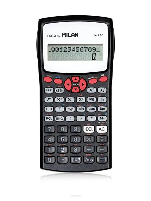 Kalkulator Naukowy Milan 240 Czarno-Czerwony SmartKleks.pl