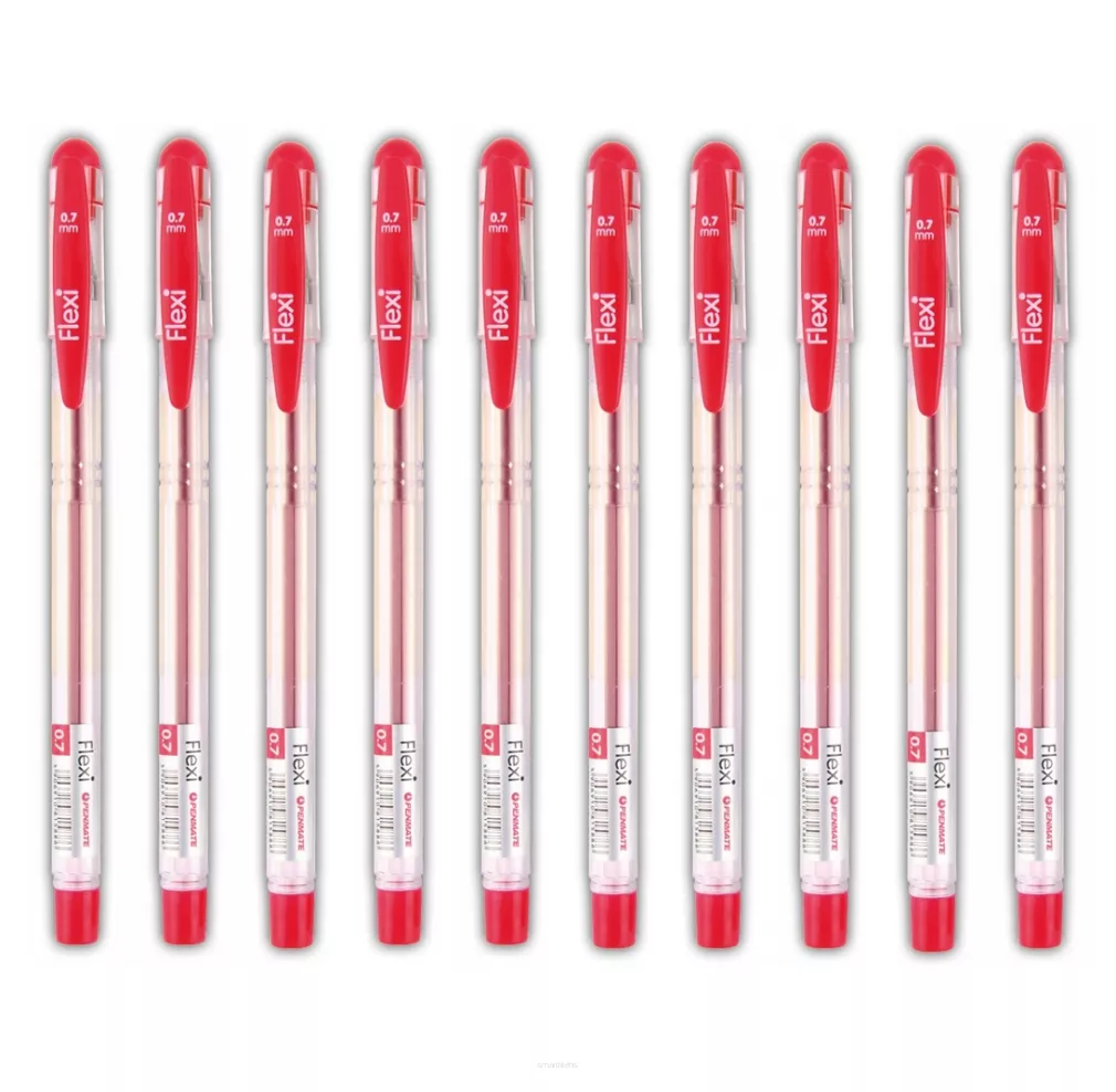 10x Długopis Flexi Penmate 0,7 Czerwony smartkleks.pl