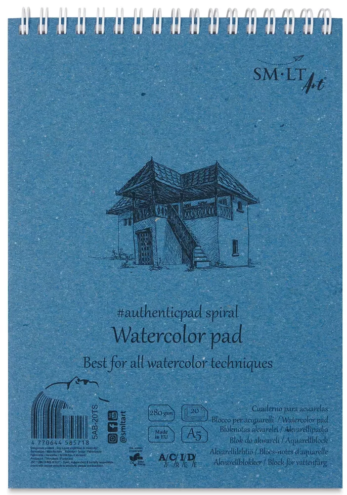 SMLTArt Authentic Watercolor blok A5 na spirali 20ark 280gsm