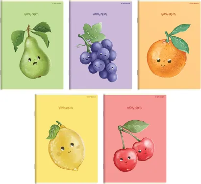 Zeszyt A5 32k. Szeroka Linia Happy Fruits