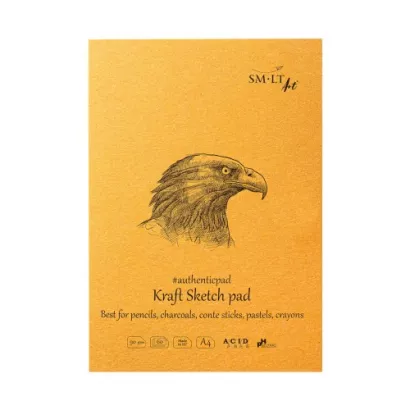 SMLTArt Authentic Kraft blok A4 90g 60ark EP-60/KRAFT