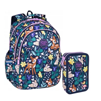 Plecak CoolPack Joy Oh My Deer z Wyposażonym Piórnikiem