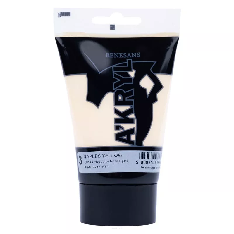 Farba Akrylowa Renesans 100ml 3 Żółta z Neapolu