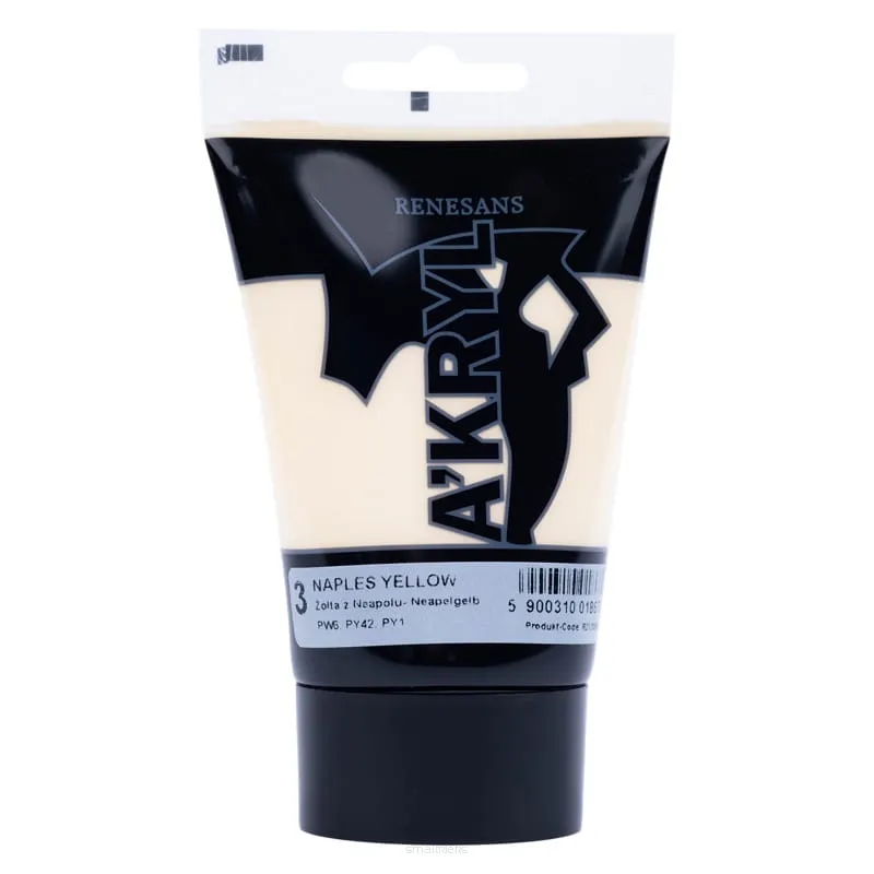 Farba Akrylowa Renesans 100ml 3 Żółta z Neapolu
