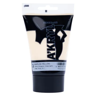Farba Akrylowa Renesans 100ml 3 Żółta z Neapolu
