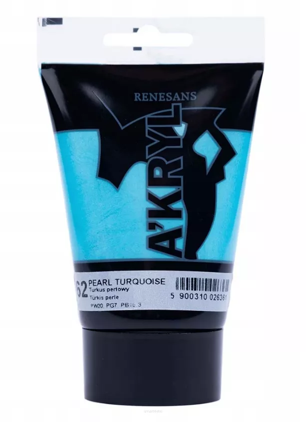 Farba Akrylowa Renesans 100ml 62 Turkus Perłowy smartkleks.pl
