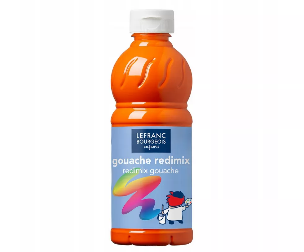 Płynny Gwasz Farba Plakatowa 500ml. Pomarańczowa smartkleks.pl