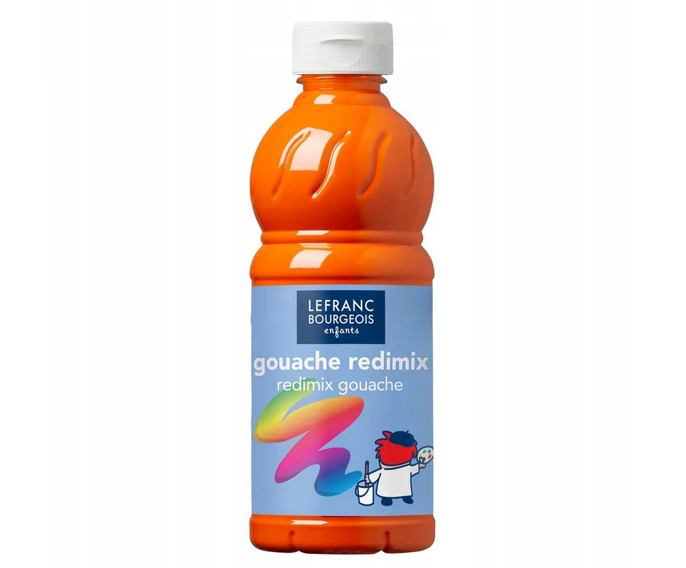 Płynny Gwasz Farba Plakatowa 500ml. Pomarańczowa smartkleks.pl
