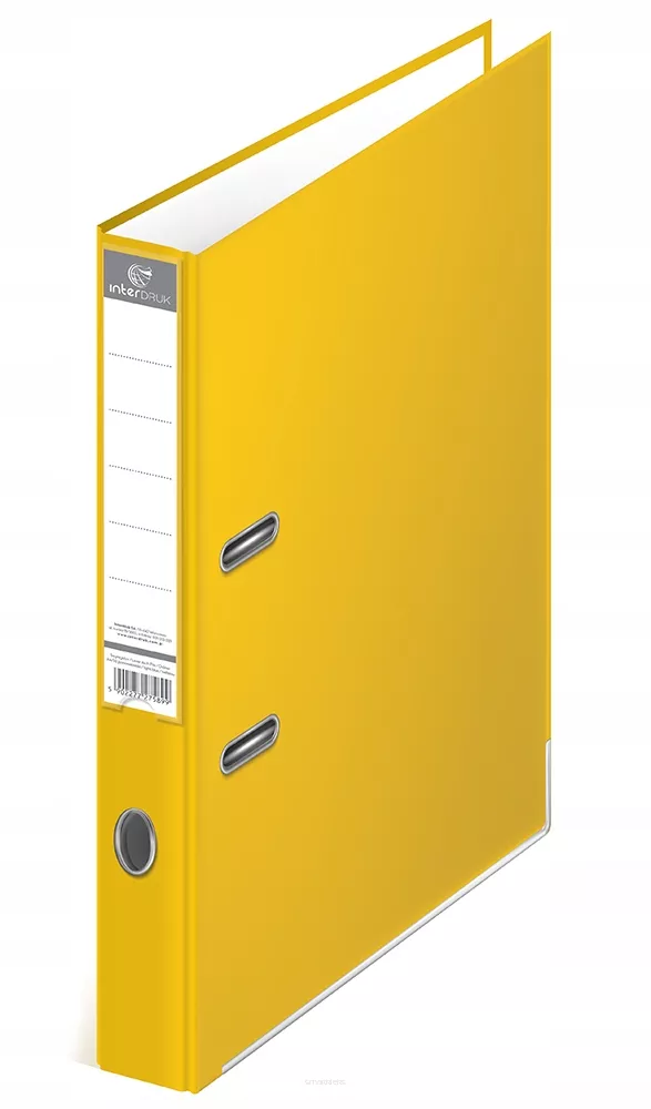 Segregator A4 50mm Żółty Interdruk   SmartKleks.pl