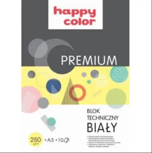 Blok Techniczny Biały A3 Premium Happy Color