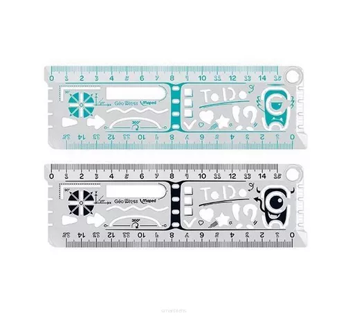 Linijka Geonotes Wielofunkcyjna 15 cm Maped