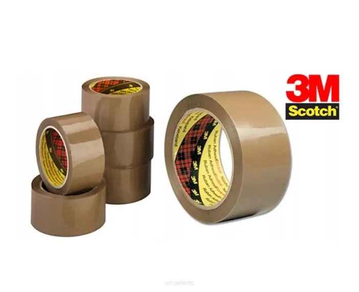 Taśma Pakowa SCOTCH 371 zgrzewka 6 rolek 50mm x 66m - brązowa