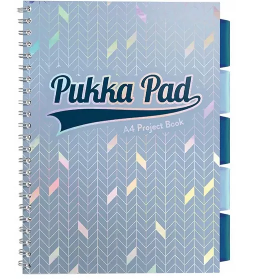 Kołozeszyt  A4/200 Kratka Przekładki Pukka Pad Jasny Niebieski