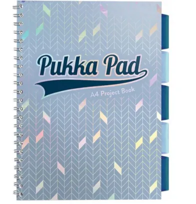 Kołozeszyt  A4/200 Kratka Przekładki Pukka Pad Jasny Niebieski