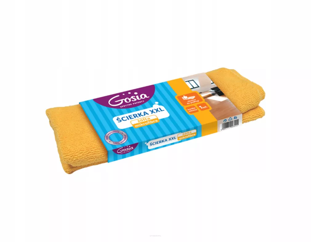 Gosia Ścierka Do Podłóg Żółta Mikrofibra XXL  SmartKleks.pl