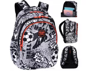 Plecak Szkolny JOY CoolPack Grey Ball z Wyposażonym Piórnikiem