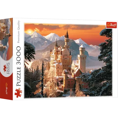 Puzzle Trefl 3000 Elementów Zimowy Zamek Neuschwanstein, Niemcy