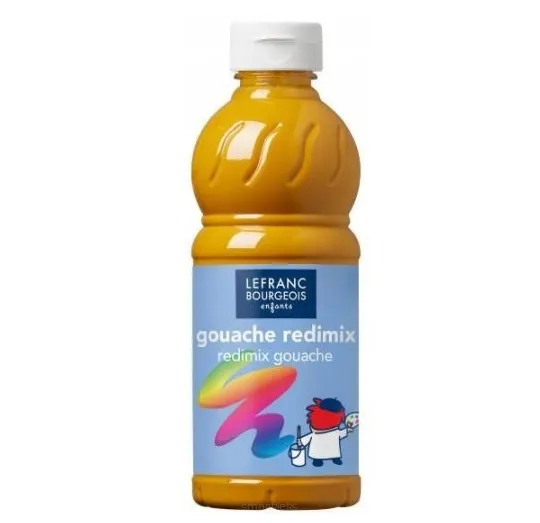 Płynny Gwasz Farba Plakatowa Redimix 500ml. Ochra Żółta smartkleks.pl