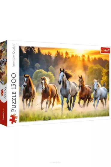 Puzzle Trefl 1500 Elementów Dzikie Konie