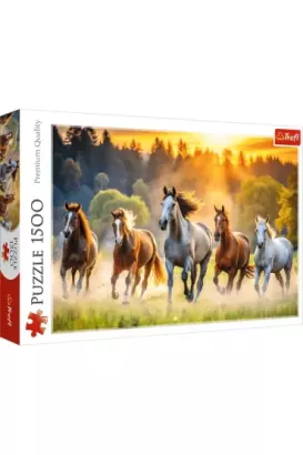 Puzzle Trefl 1500 Elementów Dzikie Konie