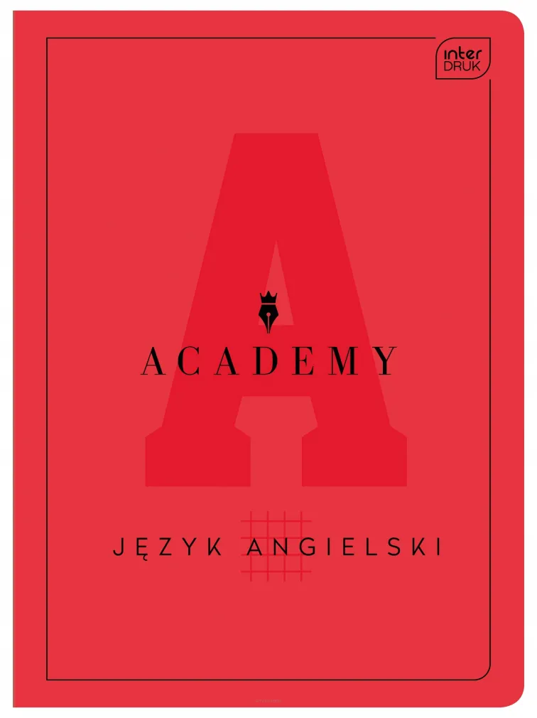 Zeszyt tematyczny InterDruk A5 60 Kratka 90g Język Angielski Academy Hybryda