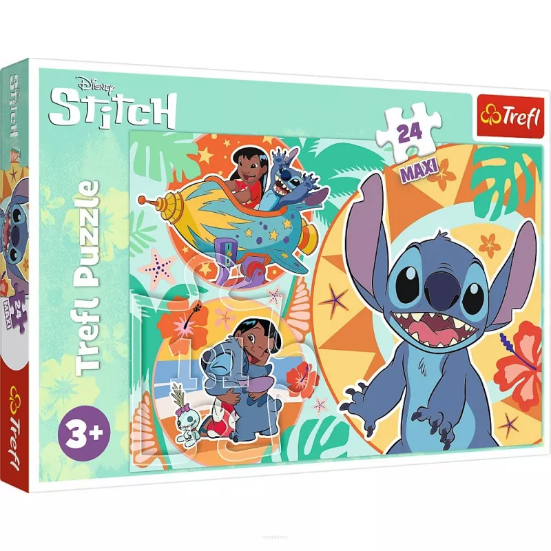 Puzzle Trefl Wesoły dzień Lilo&Stich 24 elementów (Maxi)
