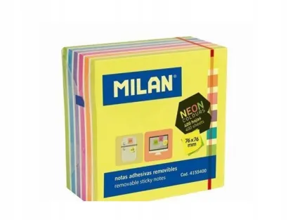 Karteczki Samoprzylepne Neonowe 400 Karteczek Milan