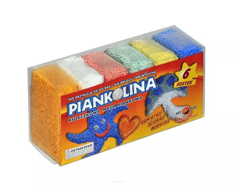 Piankolina 6 Kolorów Masa Kuleczkowa