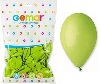 Balony 100 sztuk Pastelowe Pistacjowe Gemar