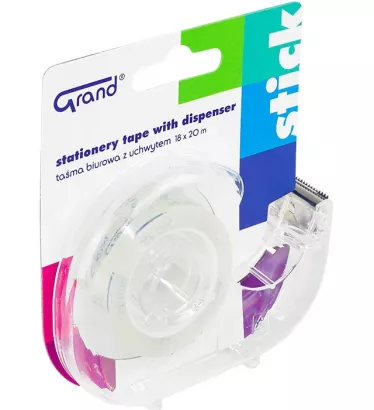 Taśma biurowa GRAND 18*20 m z dispenserem