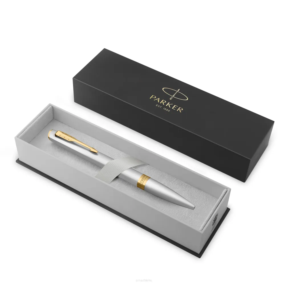 Parker Meridian Długopis Lakier chromowany ze złotymi wykończeniami Średnia końcówka  2231387
