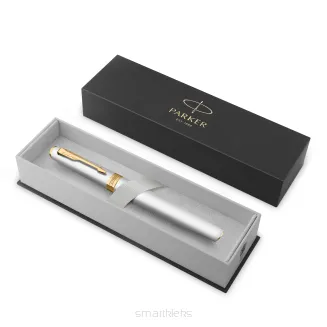 Parker Meridian Pióro wieczne Lakier chromowany ze złotymi wykończeniami Średnia końcówka 2231385