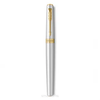 Parker Meridian Pióro wieczne Lakier chromowany ze złotymi wykończeniami Średnia końcówka 2231385