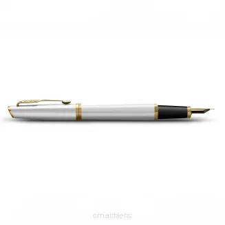Parker Meridian Pióro wieczne Lakier chromowany ze złotymi wykończeniami Średnia końcówka 2231385