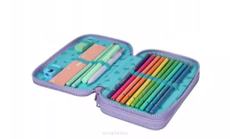 Piórnik Dwukomorowy Z Wyposażeniem Jumper 2 Stitch Pastel smartkleks.pl