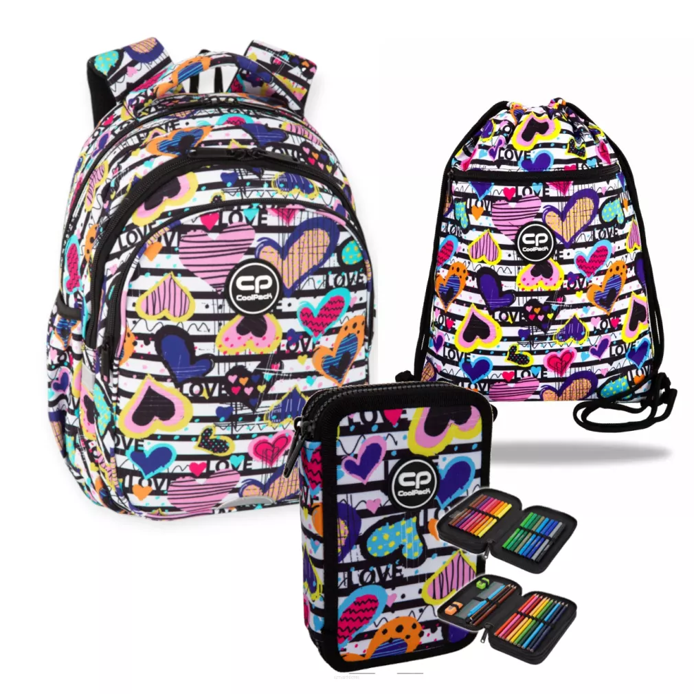 Zestaw Plecak Coolpack Jerry Diary, Worek, Piórnik Wyposażony