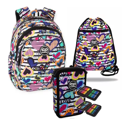 Zestaw Plecak Coolpack Jerry Diary, Worek, Piórnik Wyposażony