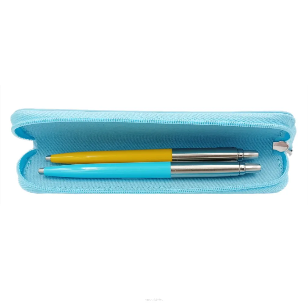 Zestaw Parker Jotter Błękitny i Żółty + Niebieskie Etui SmartKleks.pl