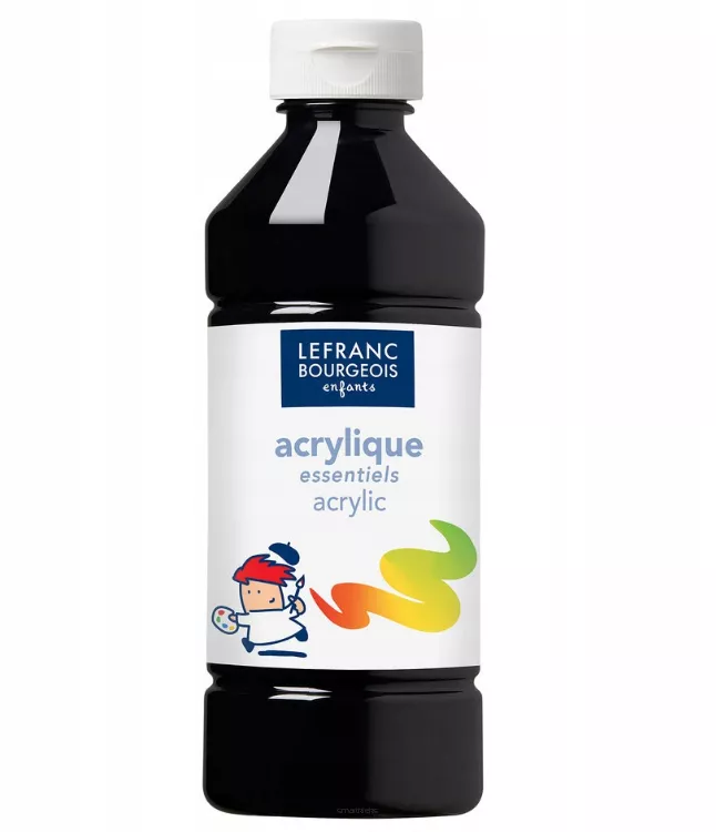 Farba Akrylowa Essentials Lefranc Bourgeois Czarny 0,5ml. smartkleks.pl