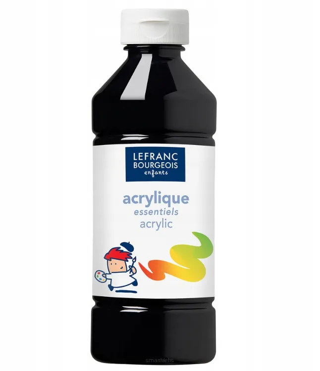 Farba Akrylowa Essentials Lefranc Bourgeois Czarny 0,5ml. smartkleks.pl