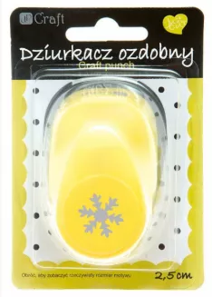 Dziurkacz Ozdobny Śnieżynka 2,5 cm JCDZ-110-059 smartkleks.pl