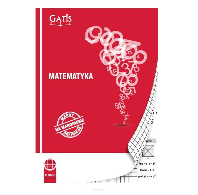 Zeszyt Tematyczny - Matematyka  A5/60 w Kratkę Wzory na Marginesie Gatis