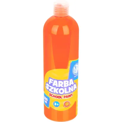 Farba szkolna ASTRA plakatowe 500 ml pomarańczowa