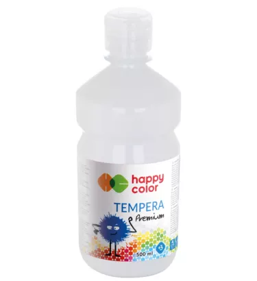 Farba Szkolna Tempera Biała Happy Color 500ml