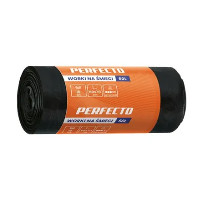 PERFECTO Worki 60x70 LD 60L/10 szt. czarne