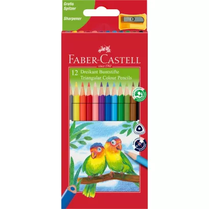 Kredki trójkątne Eco Faber-Castell 12 kolorów